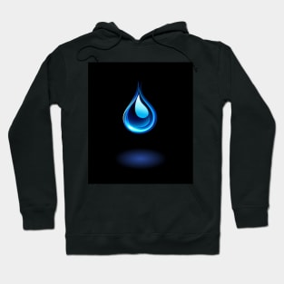 Glowing water drop ( Clean water ) Hoodie